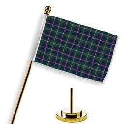 ScotsTee Shop Scottish Shaw of Carolina Modern Tartan Plaid Desk Flag