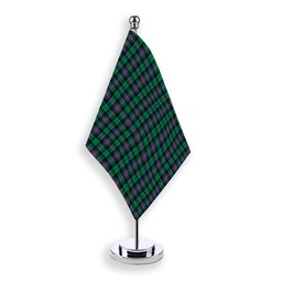 ScotsTee Shop Scottish Urquhart Broad Red Ancient Tartan Plaid Desk Flag