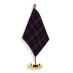 ScotsTee Shop Scottish MacDonald of Clan Ranald Tartan Plaid Desk Flag
