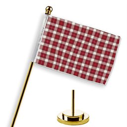 ScotsTee Shop Scottish MacFie Dress Modern Tartan Plaid Desk Flag