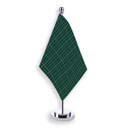 ScotsTee Shop Scottish Robertson Hunting Ancient Clan Tartan Plaid Desk Flag