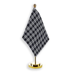 ScotsTee Shop Scottish Menzies Black Dress Tartan Plaid Desk Flag