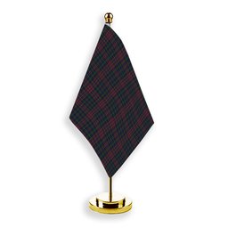 ScotsTee Shop Scottish Jrgensen of Taasingee Tartan Plaid Desk Flag