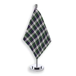 ScotsTee Shop Scottish McCallum Dress Modern Tartan Plaid Desk Flag