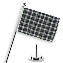 ScotsTee Shop Scottish McCallum Dress Modern Tartan Plaid Desk Flag