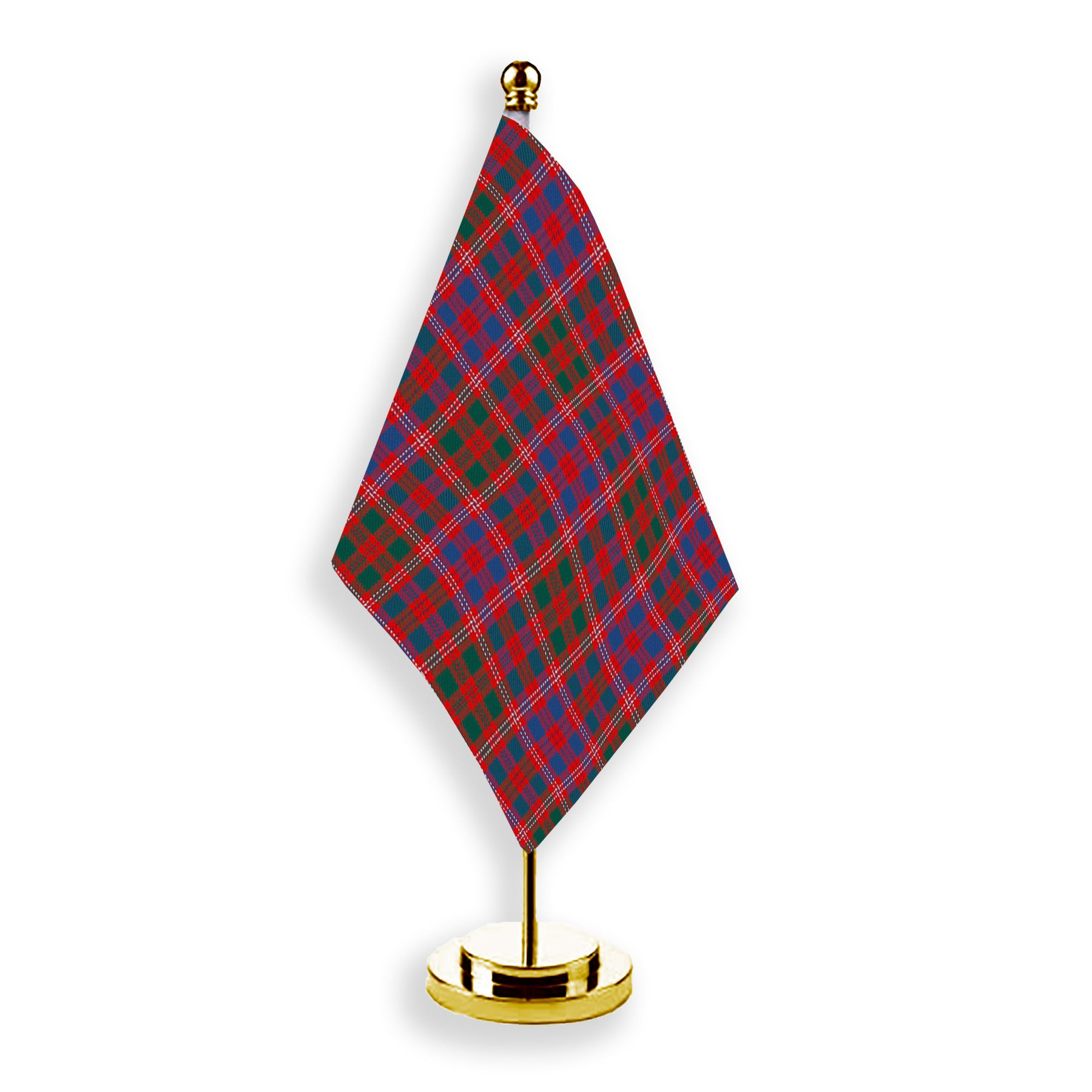 ScotsTee Shop Scottish MacColl Hunting Modern Tartan Plaid Desk Flag
