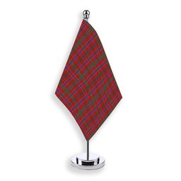 ScotsTee Shop Scottish Lumsden Waistcoat Modern Tartan Plaid Desk Flag