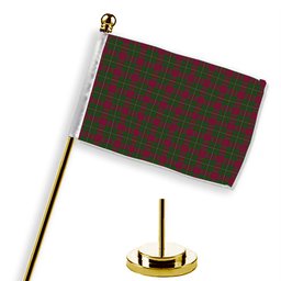 ScotsTee Shop Scottish MacGregor of Cardney Tartan Plaid Desk Flag