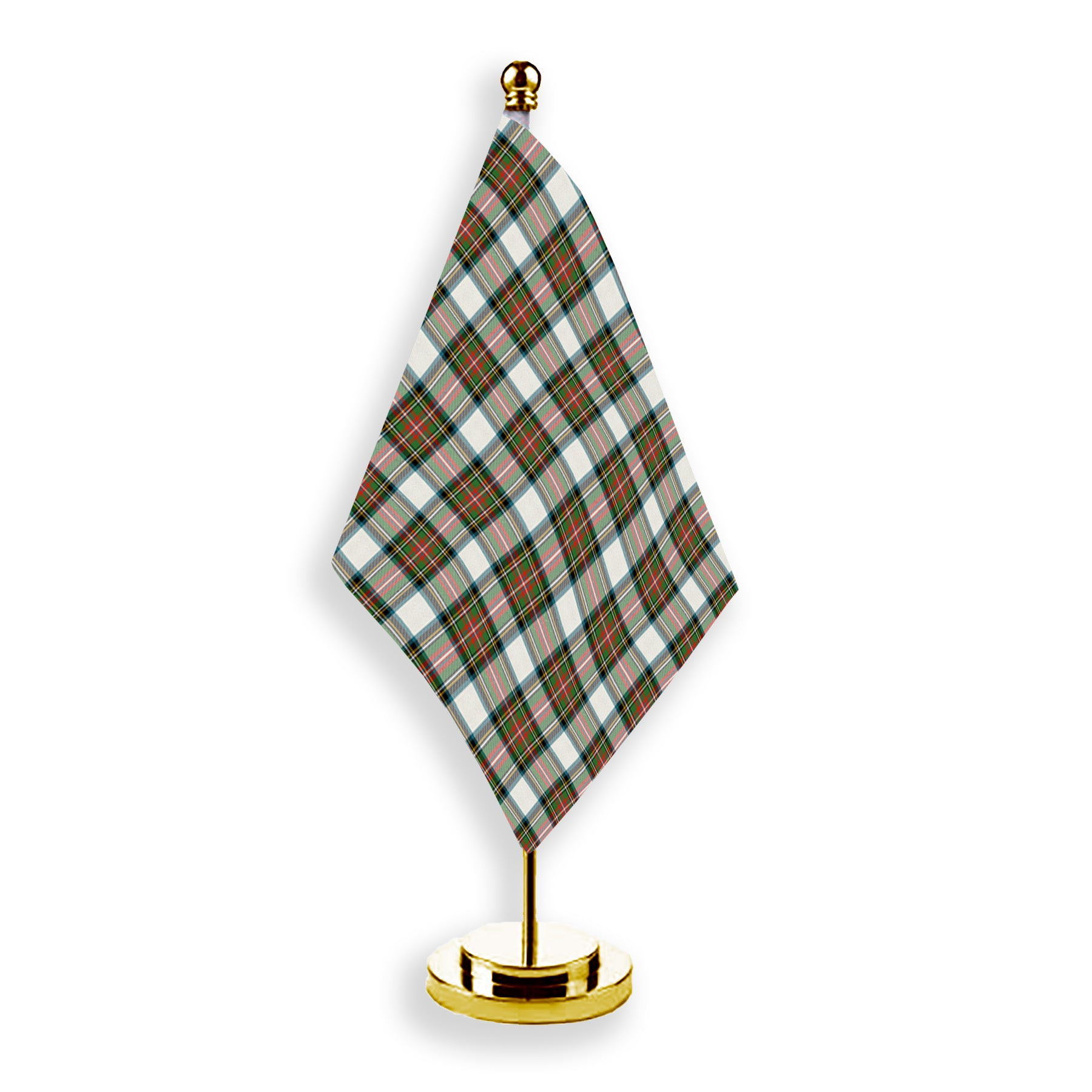 ScotsTee Shop Scottish Stewart Dress Ancient Tartan Plaid Desk Flag