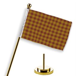 ScotsTee Shop Scottish McMillan Dress Tartan Plaid Desk Flag
