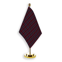 ScotsTee Shop Scottish Johnstons of Elgin Bicentennial Tartan Plaid Desk Flag