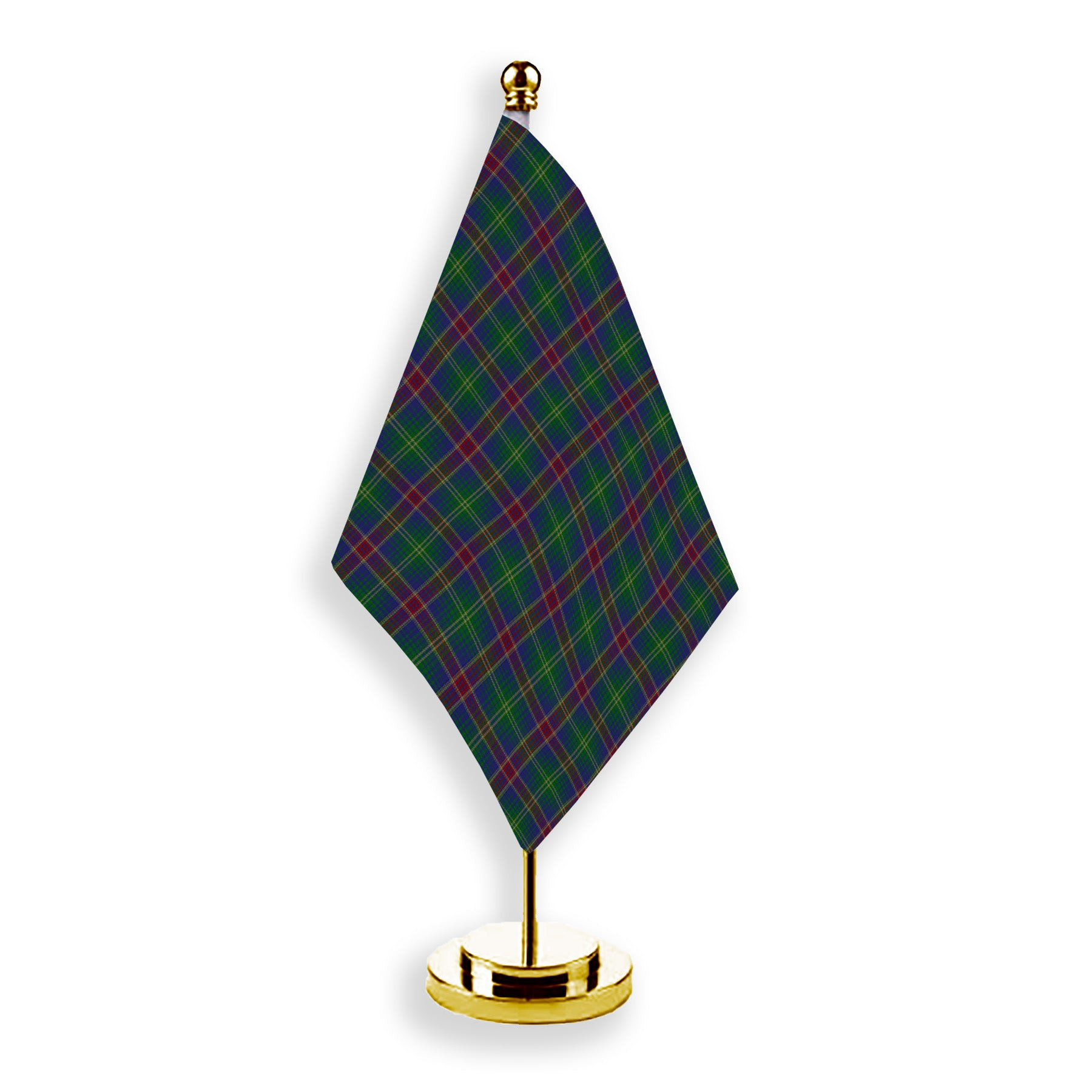 ScotsTee Shop Scottish Hart of Scotland Tartan Plaid Desk Flag