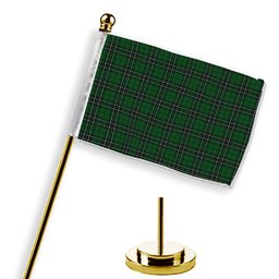 ScotsTee Shop Scottish McLean of Duart Hunting Tartan Plaid Desk Flag
