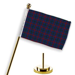 ScotsTee Shop Scottish Montgomery of Ayrshire Modern Tartan Plaid Desk Flag