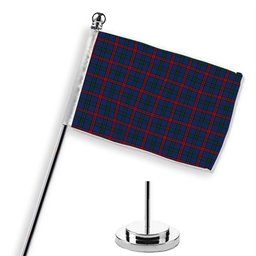 ScotsTee Shop Scottish Montgomery of Ayrshire Modern Tartan Plaid Desk Flag