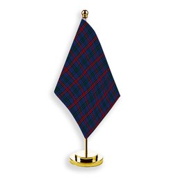 ScotsTee Shop Scottish Montgomery of Ayrshire Modern Tartan Plaid Desk Flag