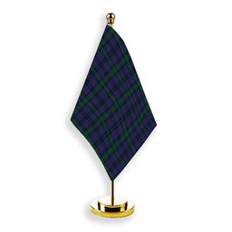 ScotsTee Shop Scottish Hope-Vere Weir Tartan Plaid Desk Flag