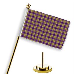ScotsTee Shop Scottish Sheena Christie Commemorative Tartan Plaid Desk Flag