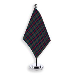 ScotsTee Shop Scottish Robertson of Struan Modern Tartan Plaid Desk Flag