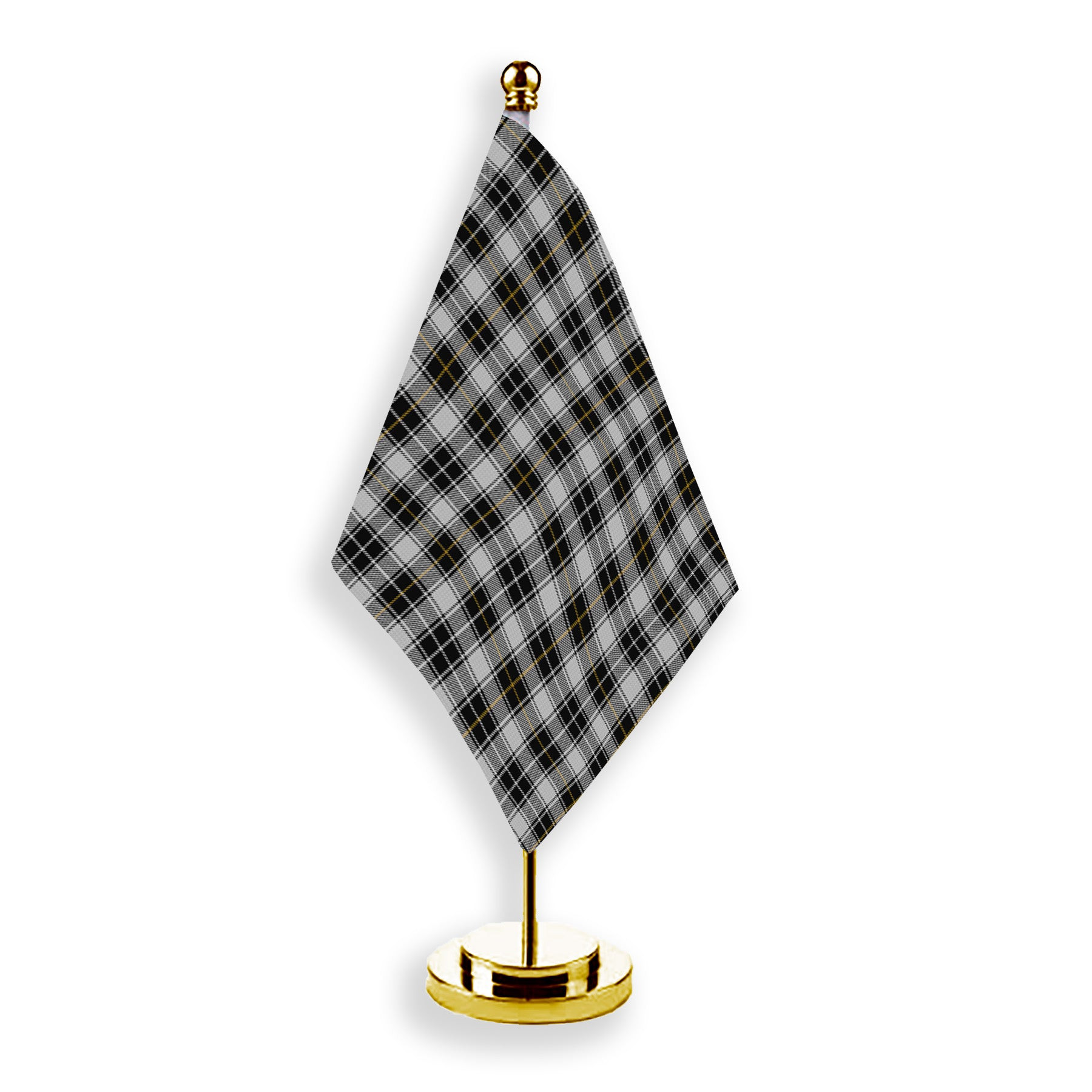 ScotsTee Shop Scottish MacFie of Colonsay Dress Tartan Plaid Desk Flag