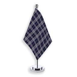 ScotsTee Shop Scottish Yokohama Takashimaya Blue Tartan Plaid Desk Flag