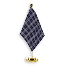 ScotsTee Shop Scottish Yokohama Takashimaya Blue Tartan Plaid Desk Flag