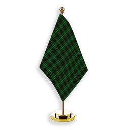 ScotsTee Shop Scottish McAuley of Lewis Tartan Plaid Desk Flag