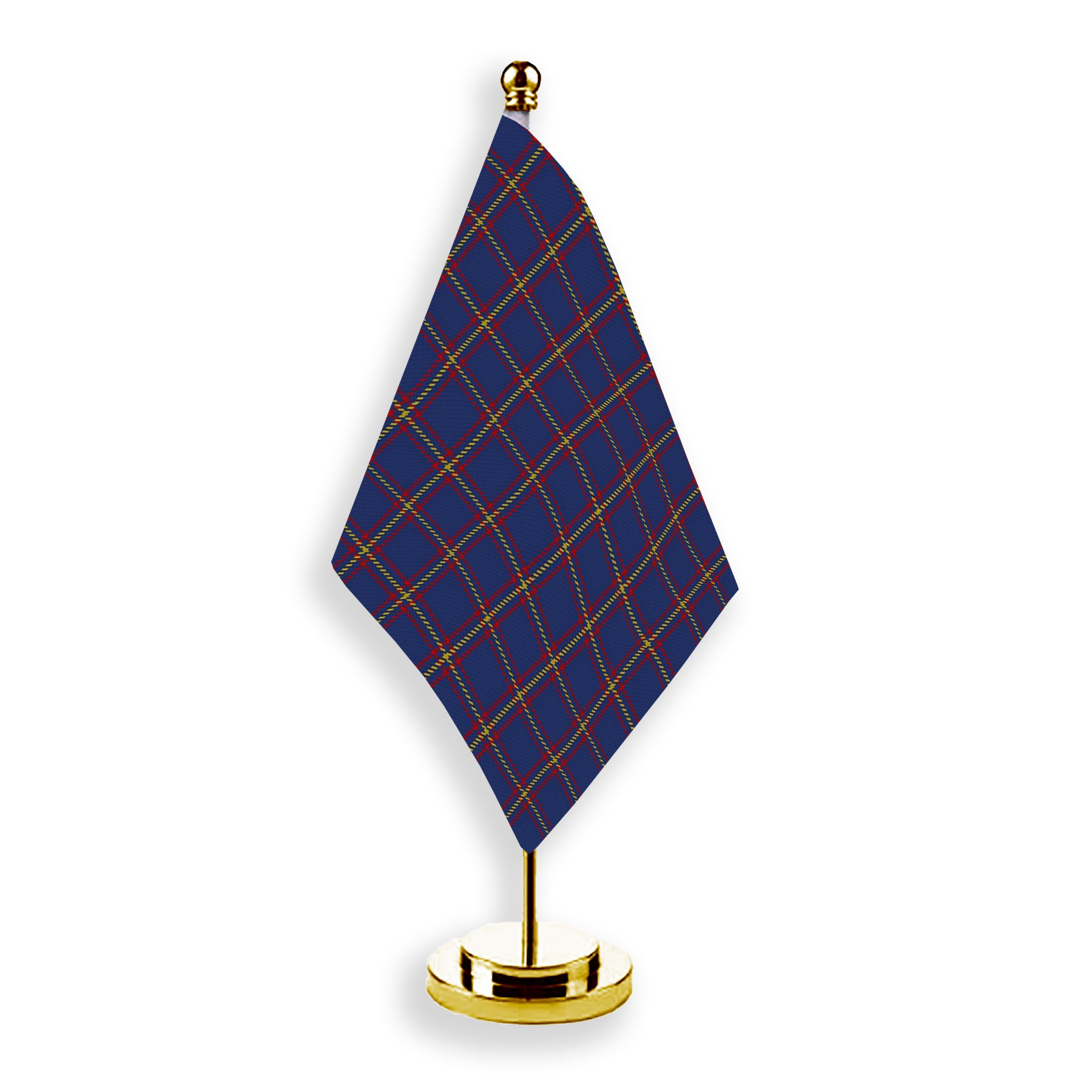 ScotsTee Shop Scottish MacLaine of Lochbuie Tartan Plaid Desk Flag