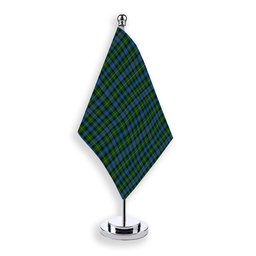 ScotsTee Shop Scottish McLeod of Skye Tartan Plaid Desk Flag