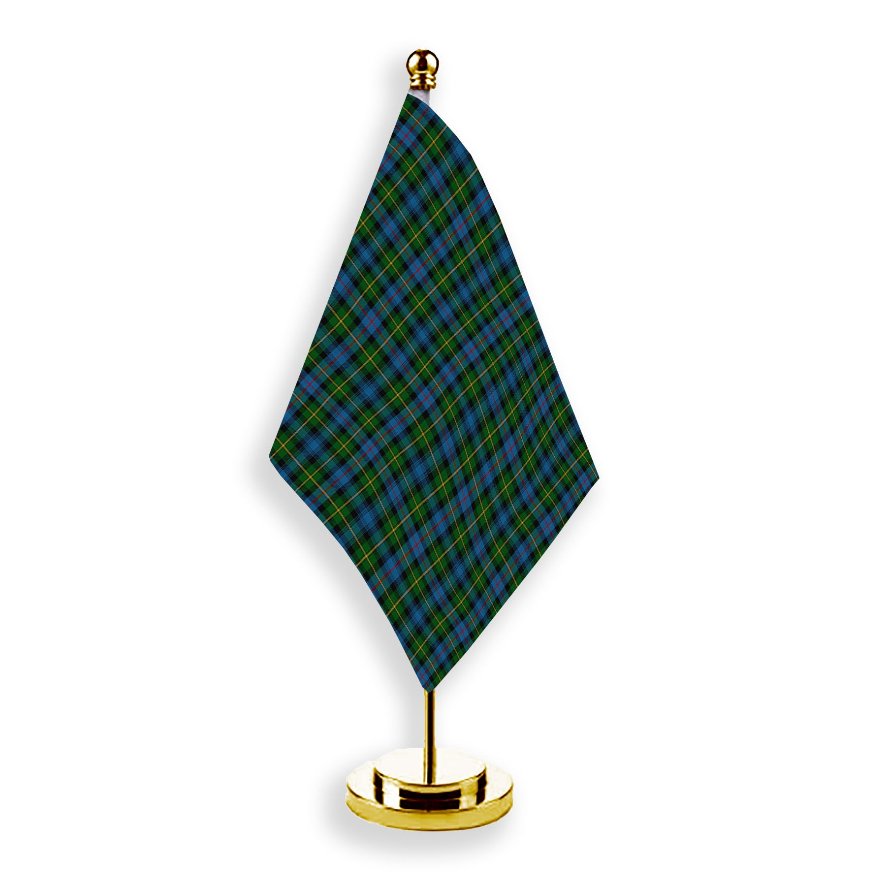 ScotsTee Shop Scottish McLeod of Skye Tartan Plaid Desk Flag