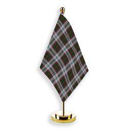 ScotsTee Shop Scottish Stewart of Appin Dress Tartan Plaid Desk Flag
