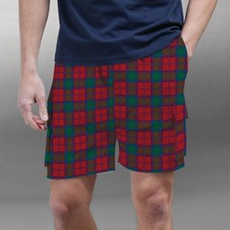 ScotsTee Shop Scottish Auchinleck Tartan Plaid Cargo Shorts for Men