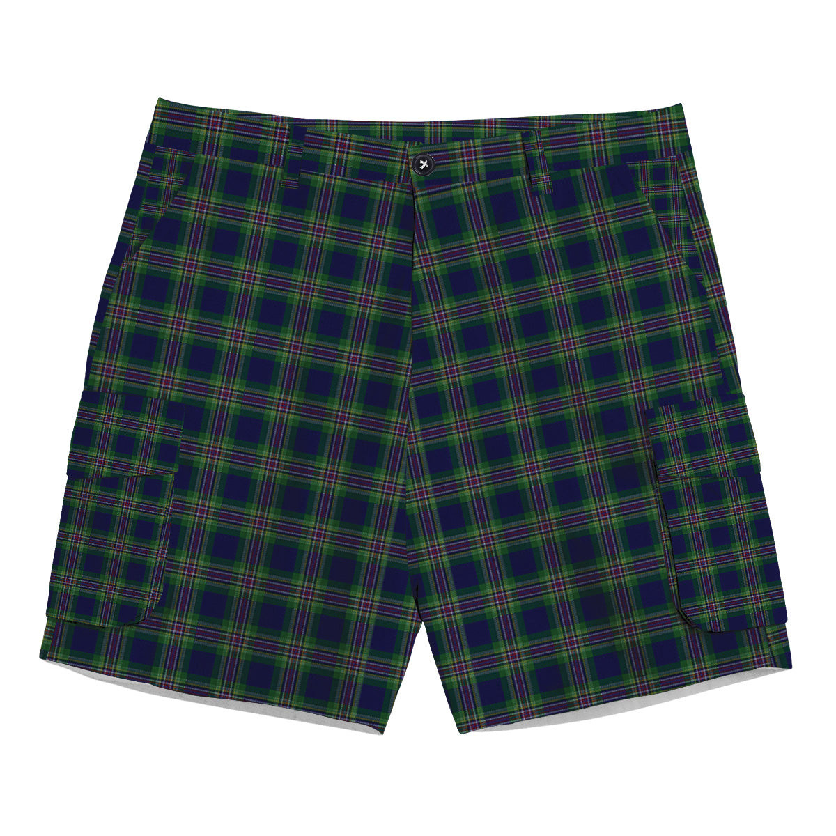 ScotsTee Shop Scottish Australian National Tartan Plaid Cargo Shorts for Men