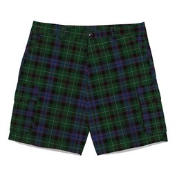 ScotsTee Shop Scottish Abercrombie McKinlay Tartan Plaid Cargo Shorts for Men