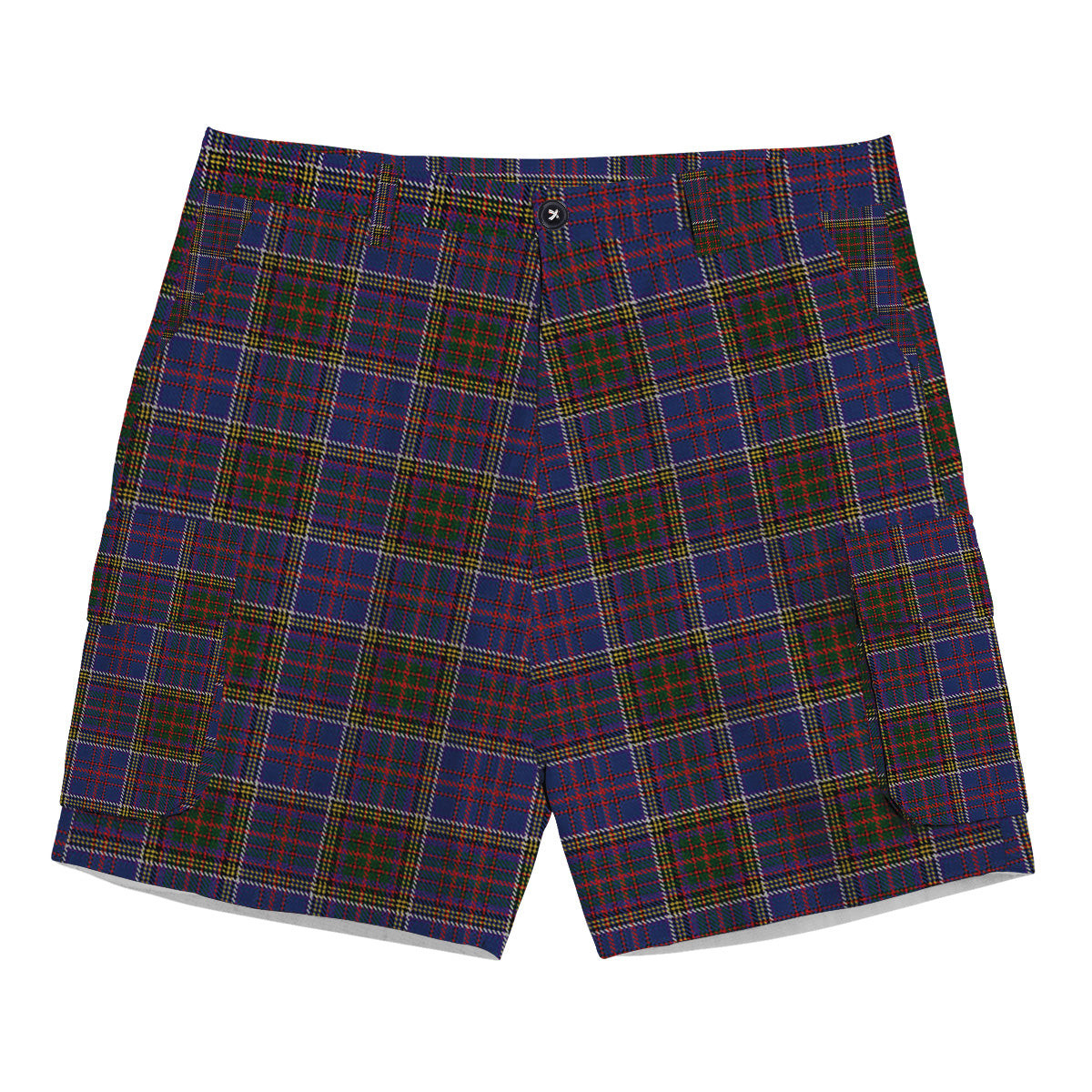 ScotsTee Shop Scottish Anderson W L Anderson, Stirling Tartan Plaid Cargo Shorts for Men