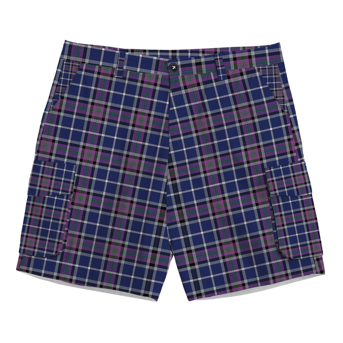 ScotsTee Shop Scottish Alexander of Menstry Modern Tartan Plaid Cargo Shorts for Men