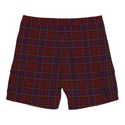 ScotsTee Shop Scottish Anderson of Kinnedear Red Tartan Plaid Cargo Shorts for Men