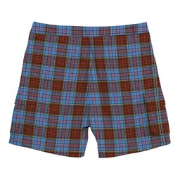 ScotsTee Shop Scottish Anderson Modern Tartan Plaid Cargo Shorts for Men