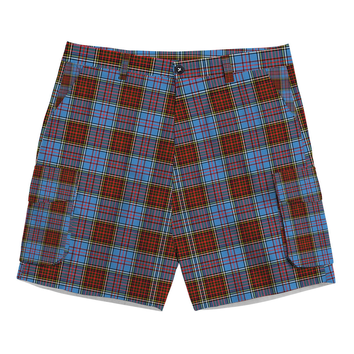 ScotsTee Shop Scottish Anderson Modern Tartan Plaid Cargo Shorts for Men