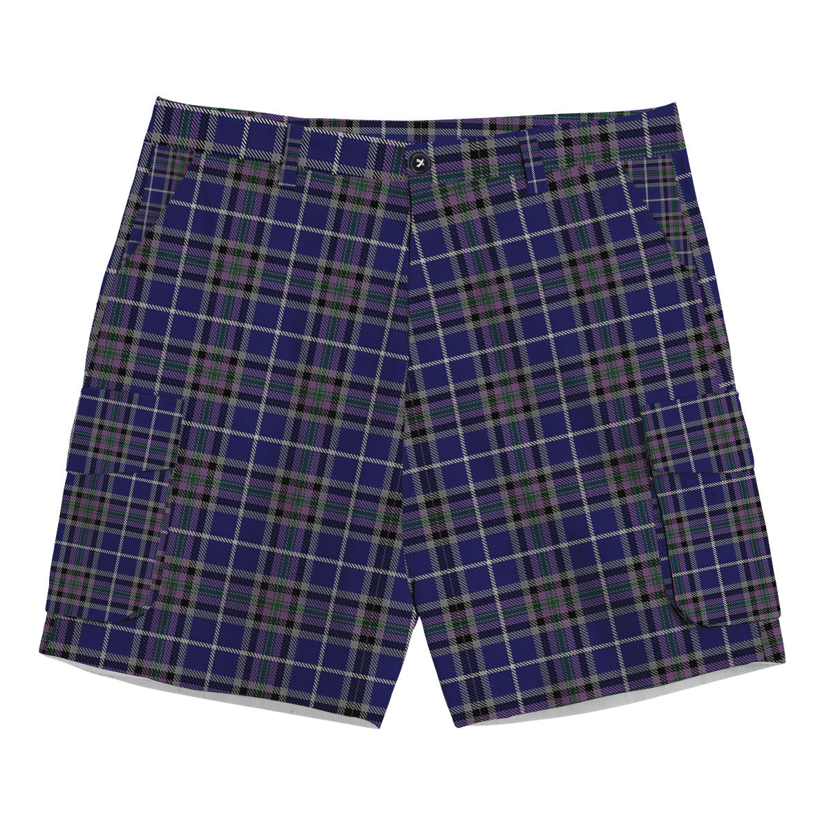 ScotsTee Shop Scottish Alexander of Menstry Tartan Plaid Cargo Shorts for Men