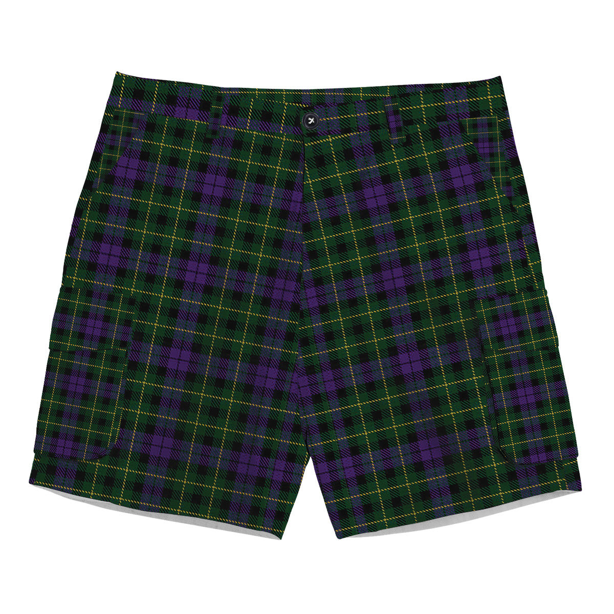 ScotsTee Shop Scottish Abercrombie Wilsons No 2-64 Tartan Plaid Cargo Shorts for Men