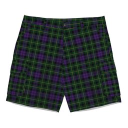ScotsTee Shop Scottish Abercrombie Wilsons No 2-64 Tartan Plaid Cargo Shorts for Men