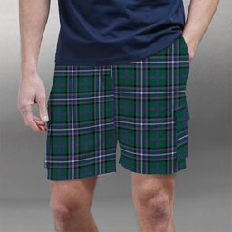 ScotsTee Shop Scottish Alexander of Menstry Hunting Modern Tartan Plaid Cargo Shorts for Men