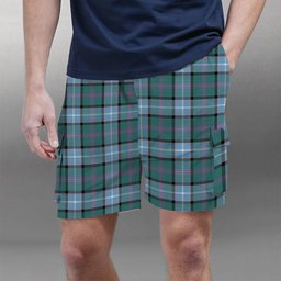 ScotsTee Shop Scottish Alexander of Menstry Hunting Ancient Tartan Plaid Cargo Shorts for Men