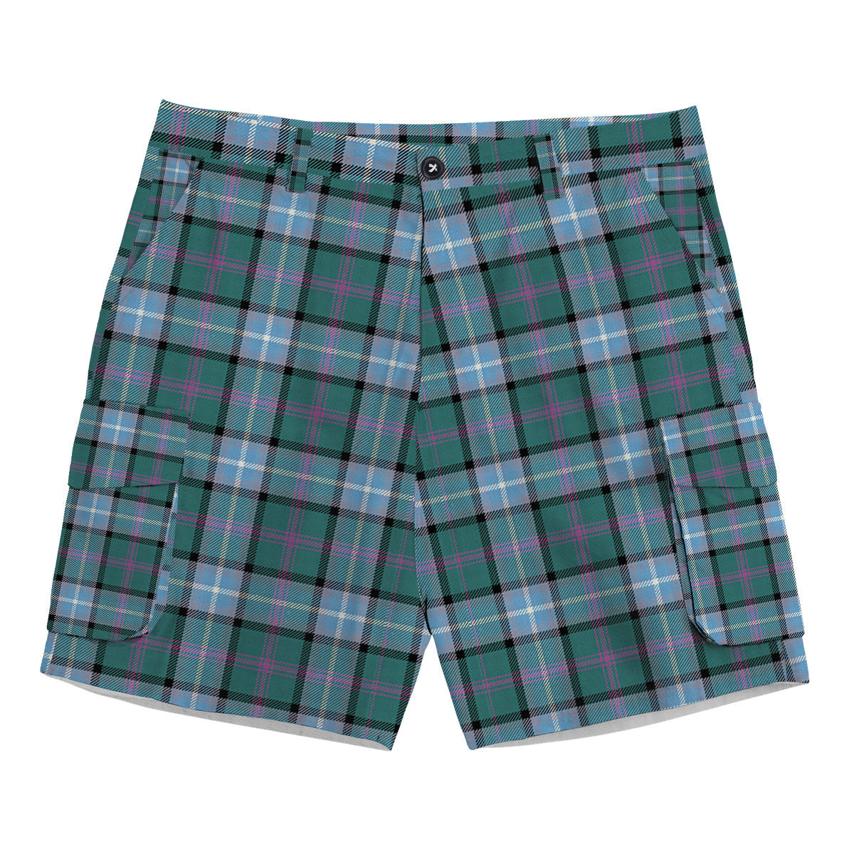 ScotsTee Shop Scottish Alexander of Menstry Hunting Ancient Tartan Plaid Cargo Shorts for Men
