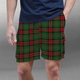 ScotsTee Shop Scottish Blackstock Hunting Tartan Plaid Cargo Shorts for Men