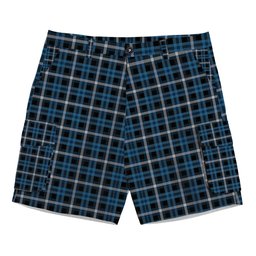 ScotsTee Shop Scottish Balfour Geiner, Alwyn Tartan Plaid Cargo Shorts for Men