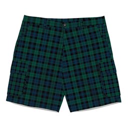 ScotsTee Shop Scottish Black Watch #3 Modern Tartan Plaid Cargo Shorts for Men