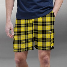 ScotsTee Shop Scottish Barclay Dress Modern Clan Tartan Plaid Cargo Shorts for Men