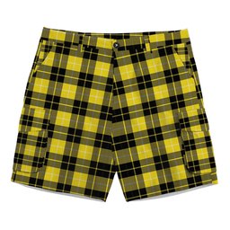 ScotsTee Shop Scottish Barclay Dress Modern Clan Tartan Plaid Cargo Shorts for Men